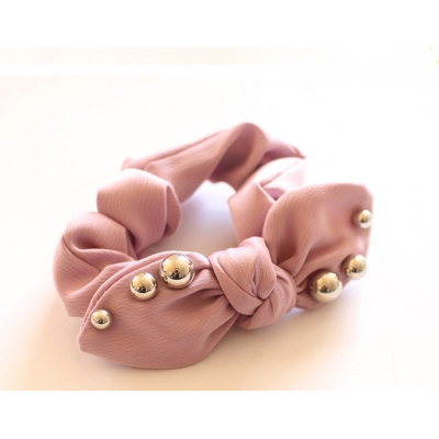 promotional silk material hair bands scrunchies for girls